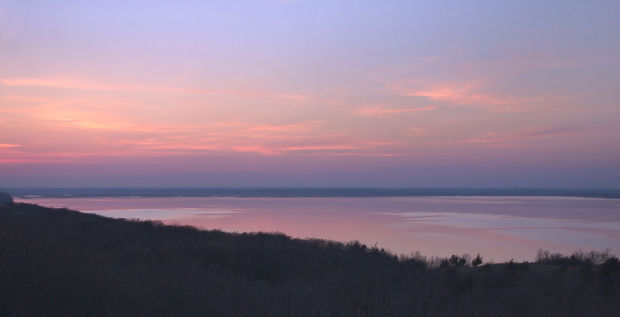 Sunset on the Missouri River